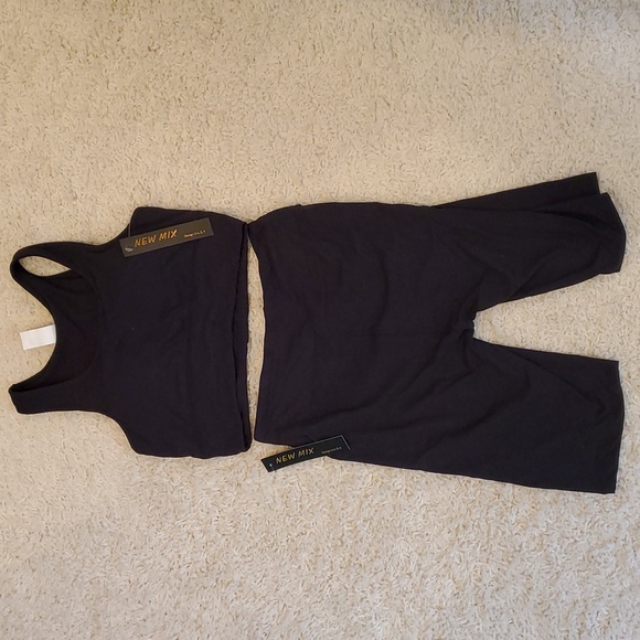 Women's 2 Piece High Waisted Shorts & Crop Top Bra Set - Picture 4 of 6